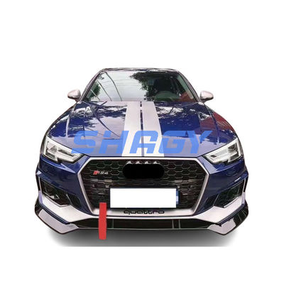 Audi A4 B9 Modifiziert auf RS4-Style Vorderstoßfänger mit PP 4.5 Materialgitter